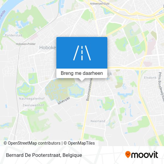 Bernard De Pooterstraat kaart