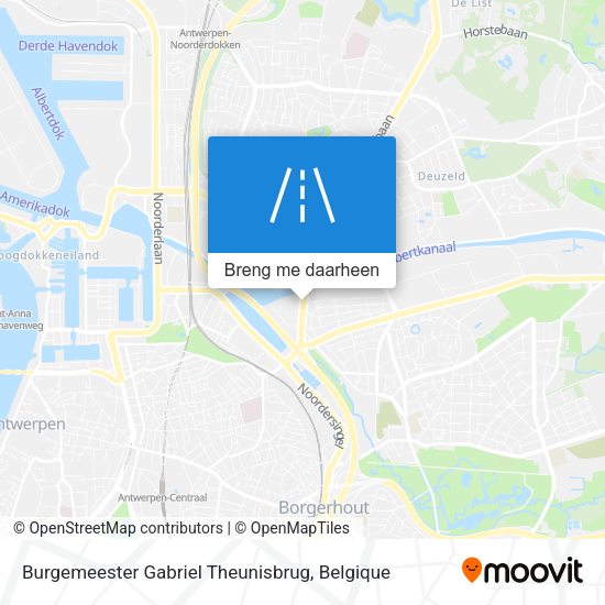 Burgemeester Gabriel Theunisbrug kaart