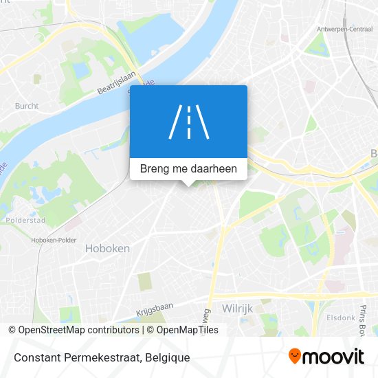Constant Permekestraat kaart