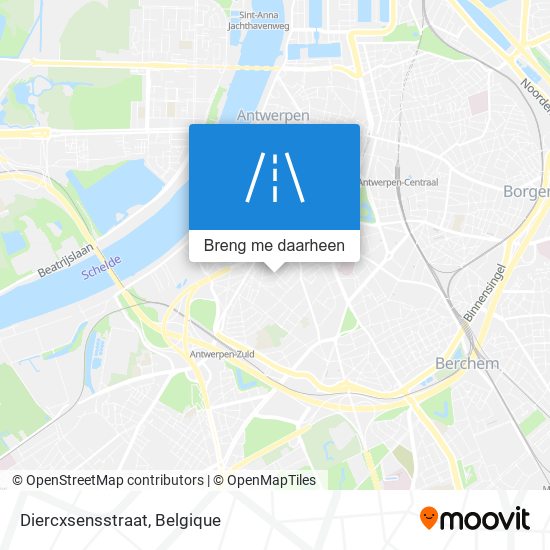 Diercxsensstraat kaart