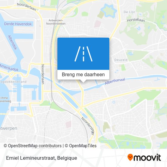 Emiel Lemineurstraat kaart