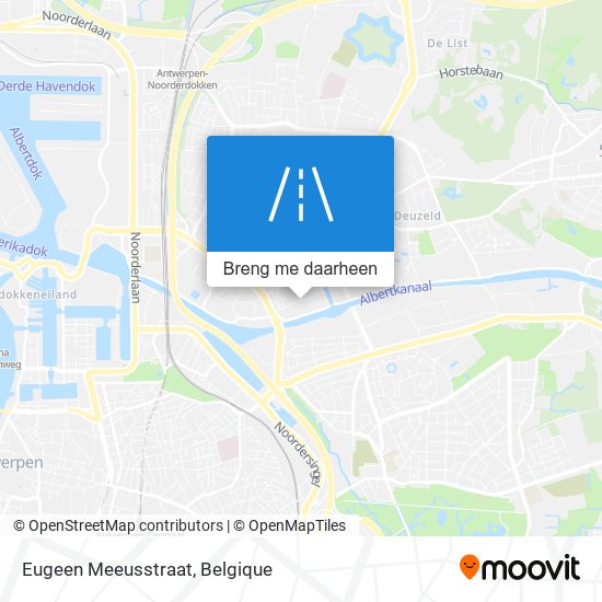 Eugeen Meeusstraat kaart