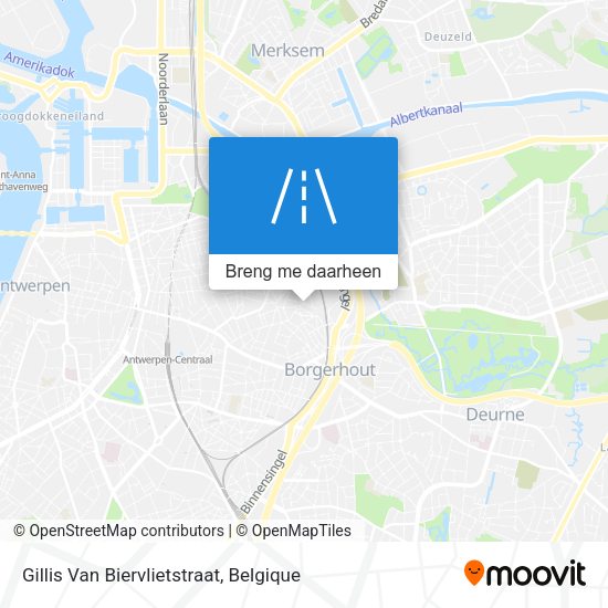 Gillis Van Biervlietstraat kaart