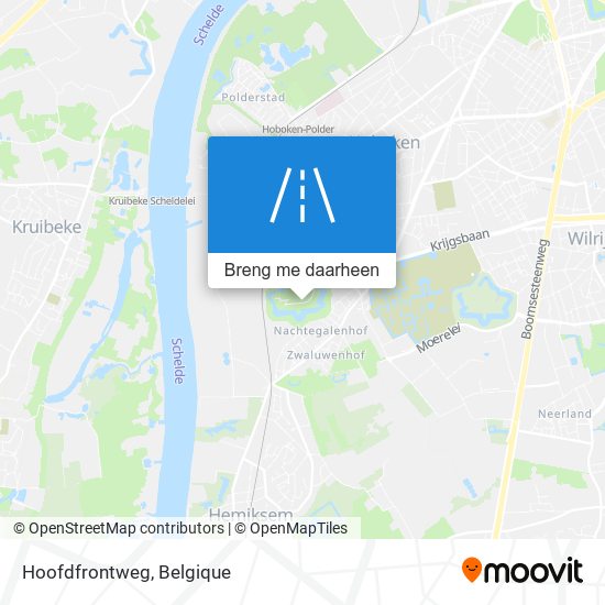 Hoofdfrontweg kaart