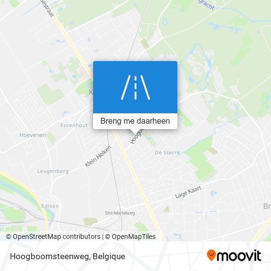 Hoogboomsteenweg kaart