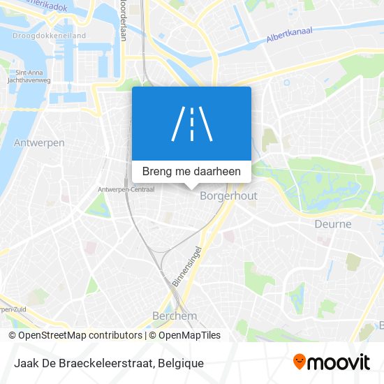 Jaak De Braeckeleerstraat kaart