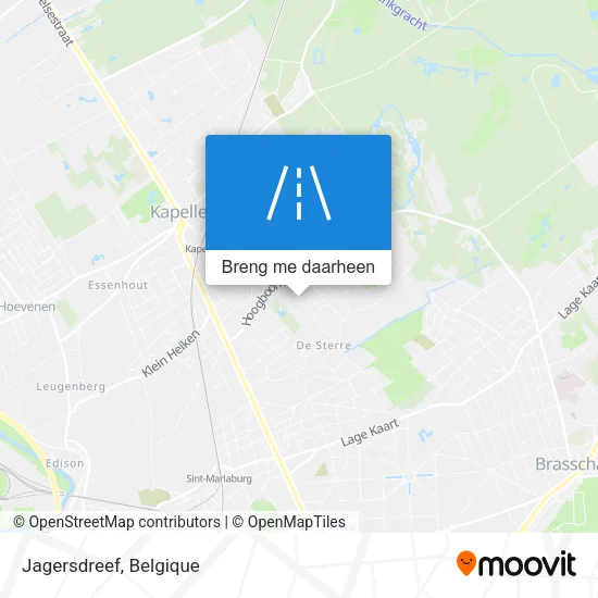 Jagersdreef kaart