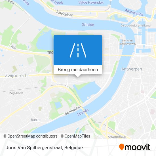 Joris Van Spilbergenstraat kaart