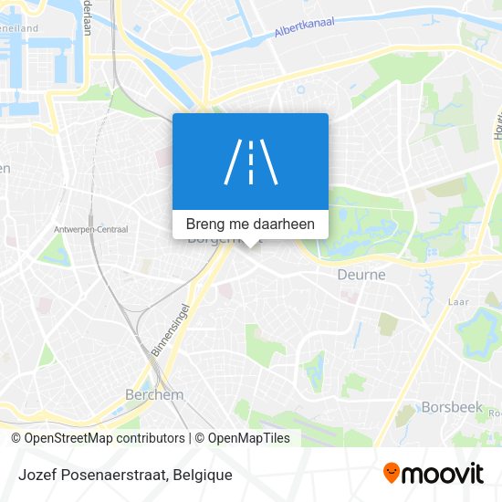 Jozef Posenaerstraat kaart