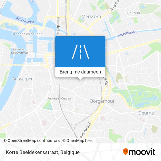Korte Beeldekensstraat kaart