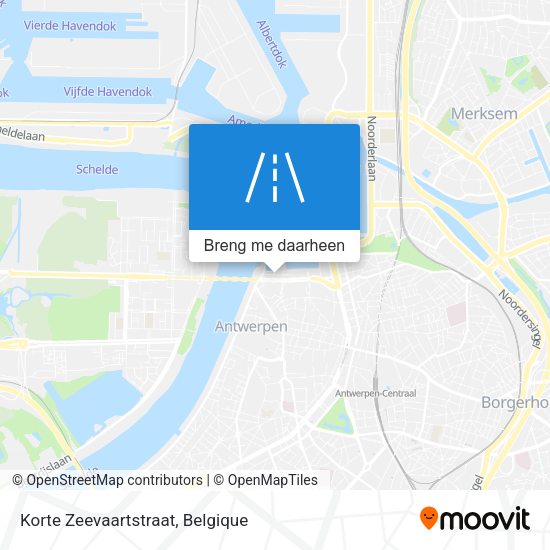 Korte Zeevaartstraat kaart