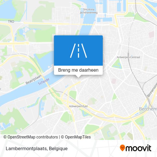 Lambermontplaats kaart