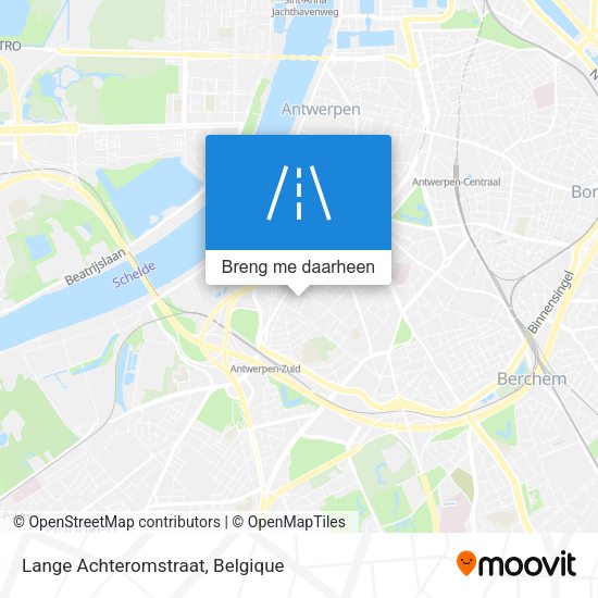 Lange Achteromstraat kaart