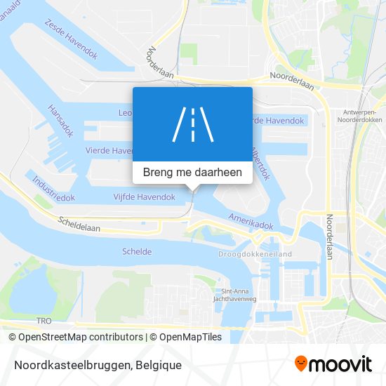 Noordkasteelbruggen kaart