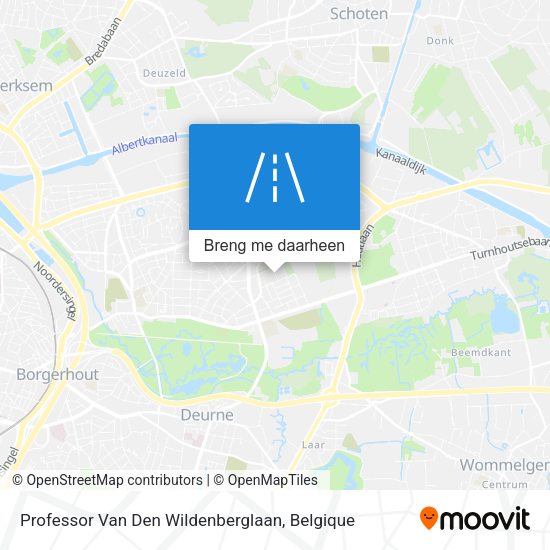 Professor Van Den Wildenberglaan kaart