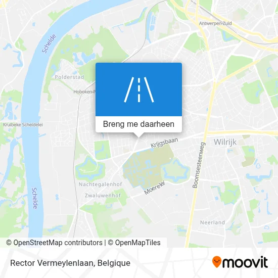 Rector Vermeylenlaan kaart