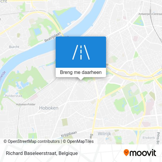 Richard Baseleerstraat kaart