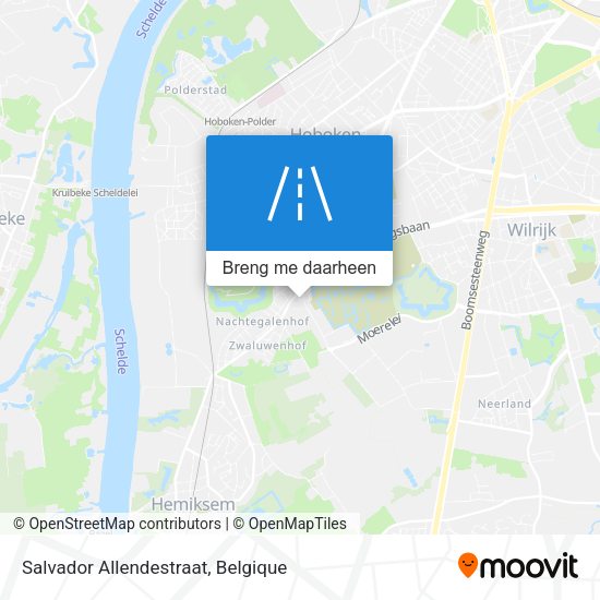 Salvador Allendestraat kaart