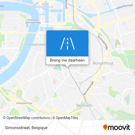 Simonsstraat kaart