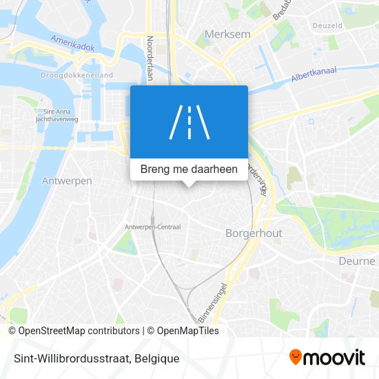 Sint-Willibrordusstraat kaart