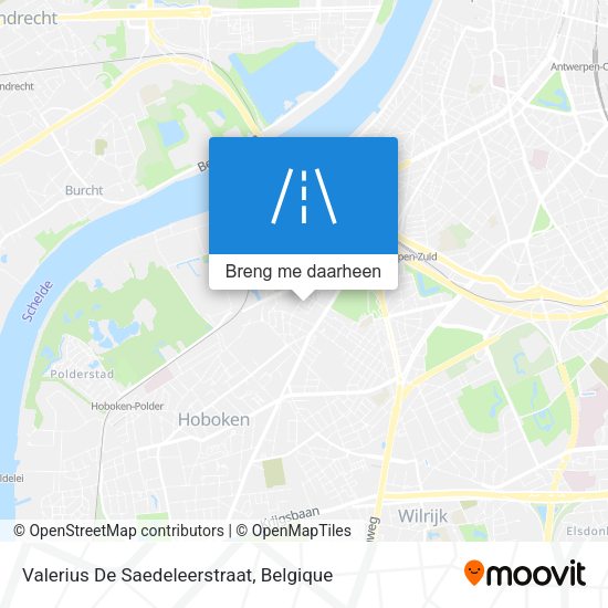 Valerius De Saedeleerstraat kaart