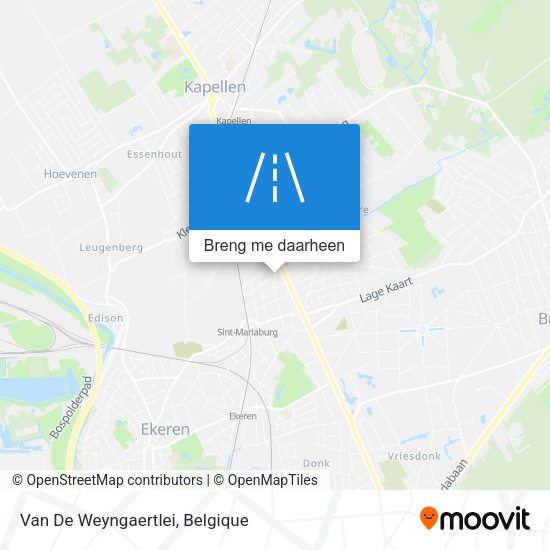 Van De Weyngaertlei kaart