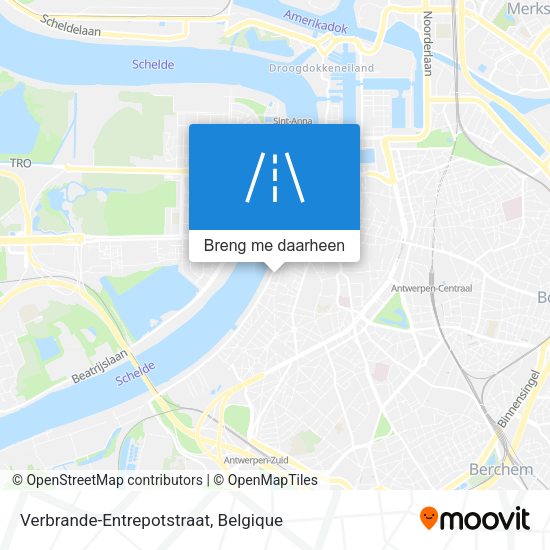 Verbrande-Entrepotstraat kaart