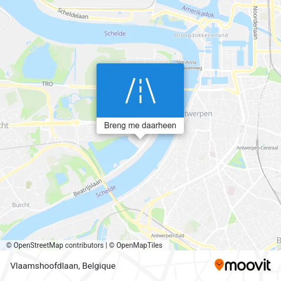 Vlaamshoofdlaan kaart
