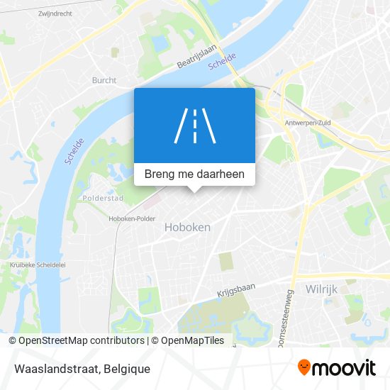 Waaslandstraat kaart