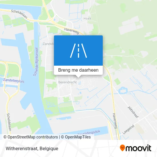 Witherenstraat kaart