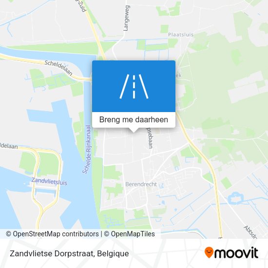 Zandvlietse Dorpstraat kaart