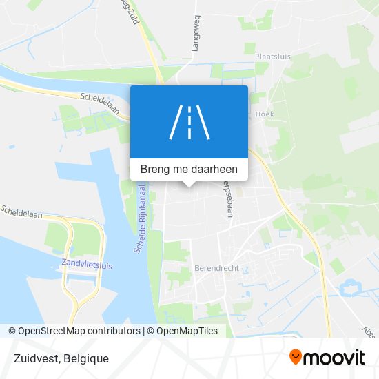 Zuidvest kaart