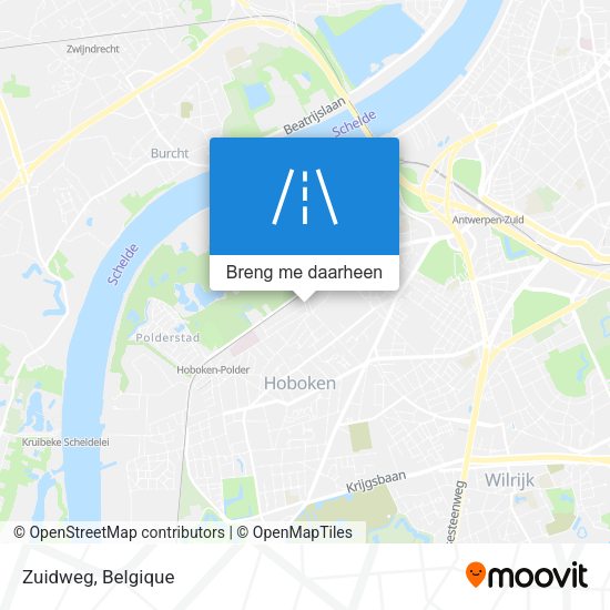 Zuidweg kaart