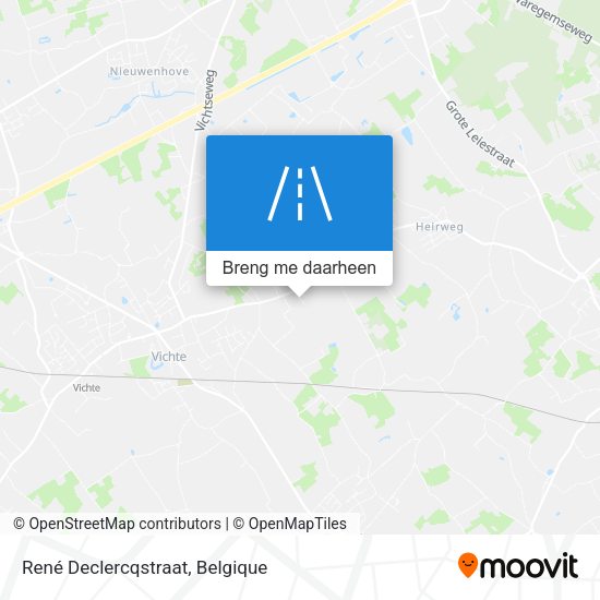 René Declercqstraat kaart
