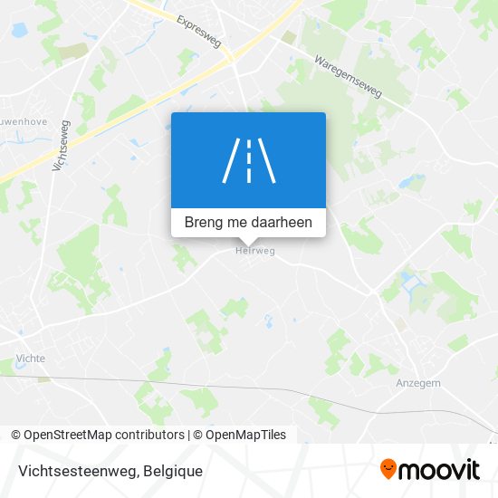 Vichtsesteenweg kaart