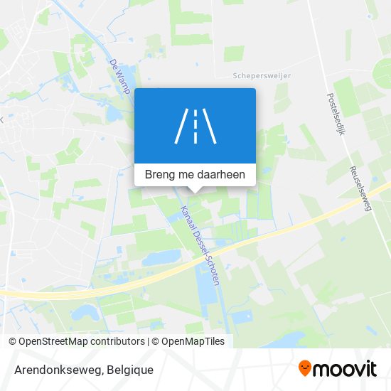 Arendonkseweg kaart