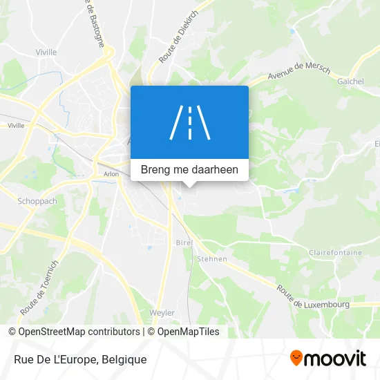 Rue De L'Europe kaart