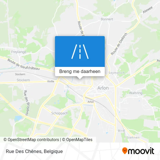 Rue Des Chênes kaart