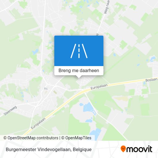 Burgemeester Vindevogellaan kaart