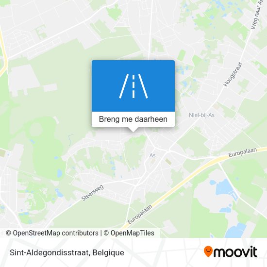 Sint-Aldegondisstraat kaart