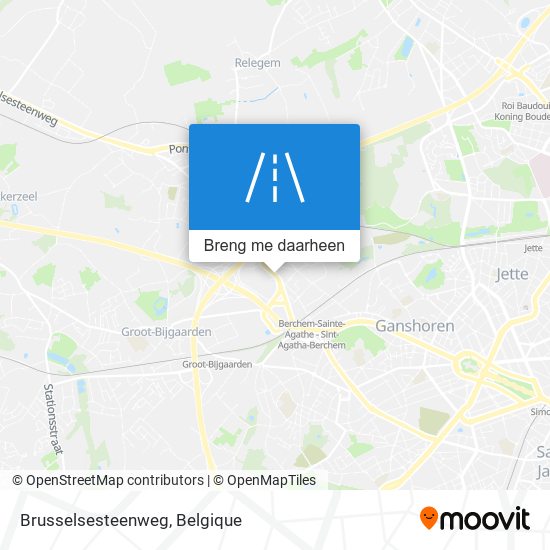 Brusselsesteenweg kaart