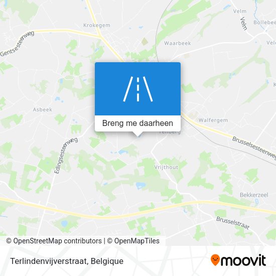 Terlindenvijverstraat kaart