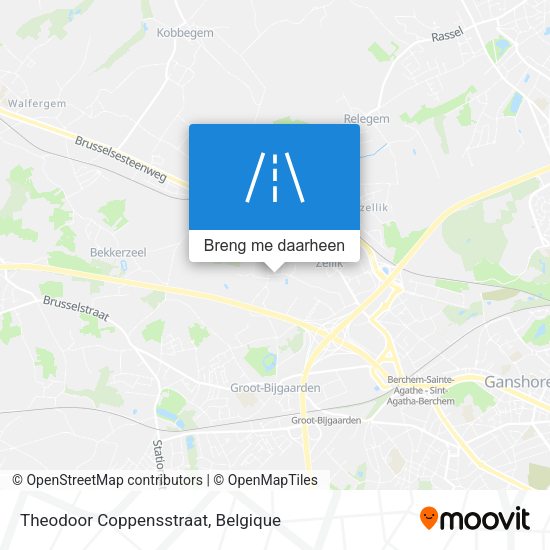 Theodoor Coppensstraat kaart