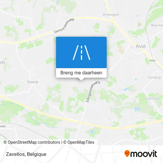 Zavellos kaart