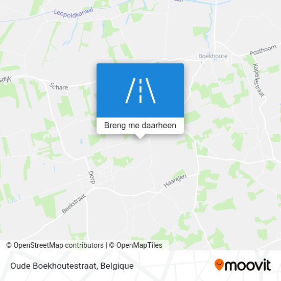 Oude Boekhoutestraat kaart