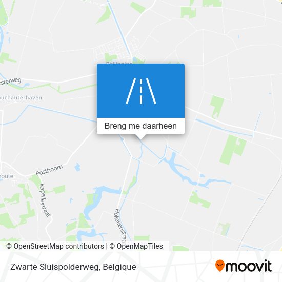 Zwarte Sluispolderweg kaart