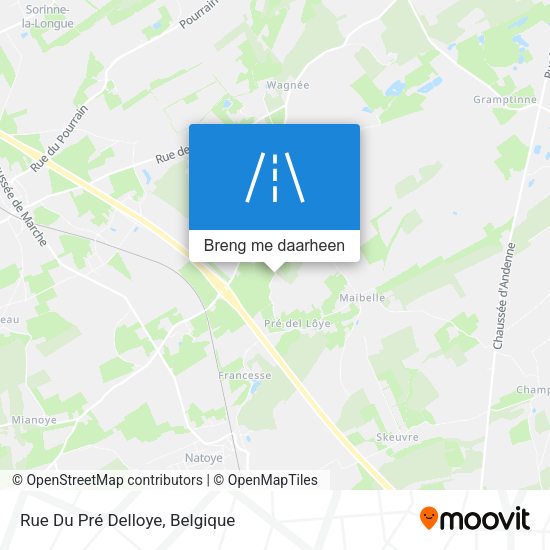Rue Du Pré Delloye kaart