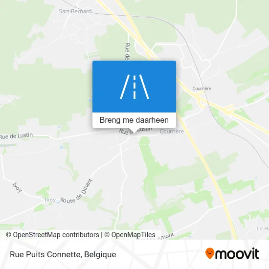 Rue Puits Connette kaart