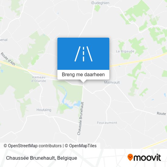 Chaussée Brunehault kaart