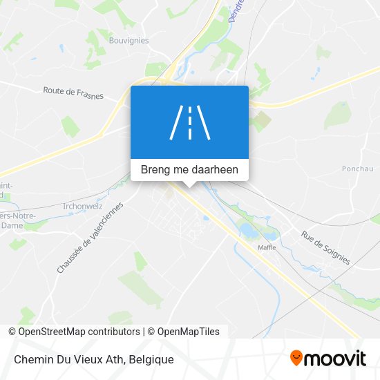 Chemin Du Vieux Ath kaart